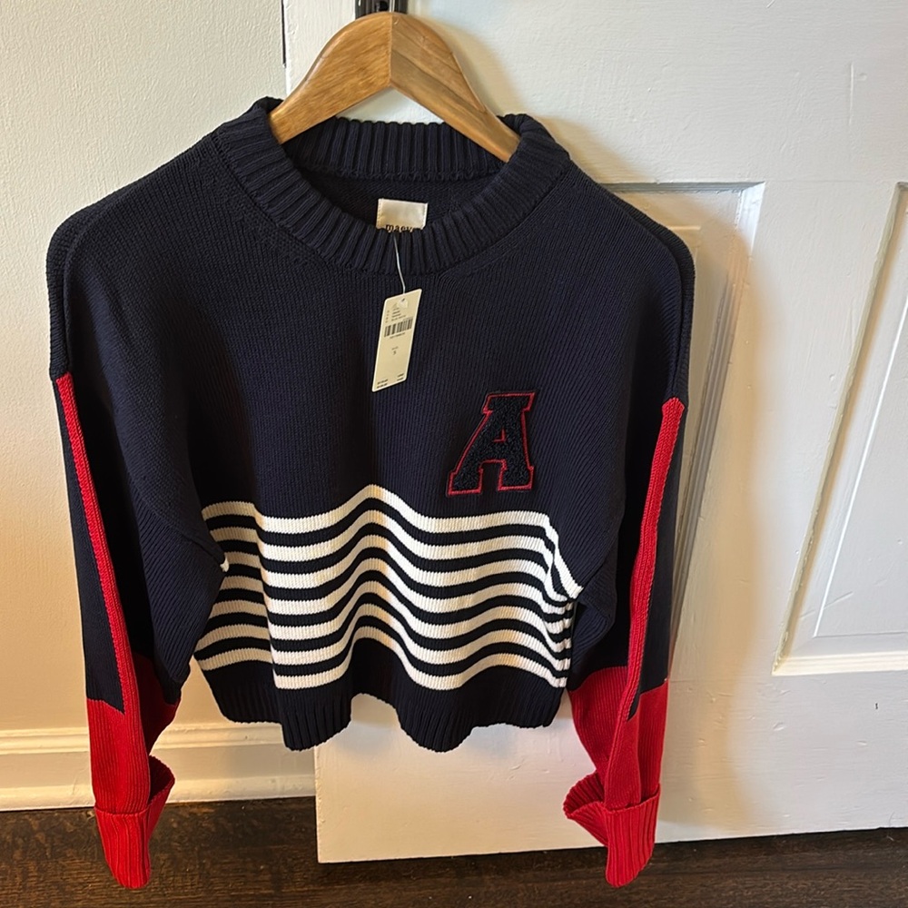 Anthropologie Varsity Maeve Sweater NWT Small